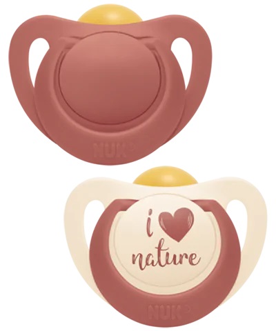 NUK - FOR NATURE Πιπίλα Latex 6-18m - 2τεμ.